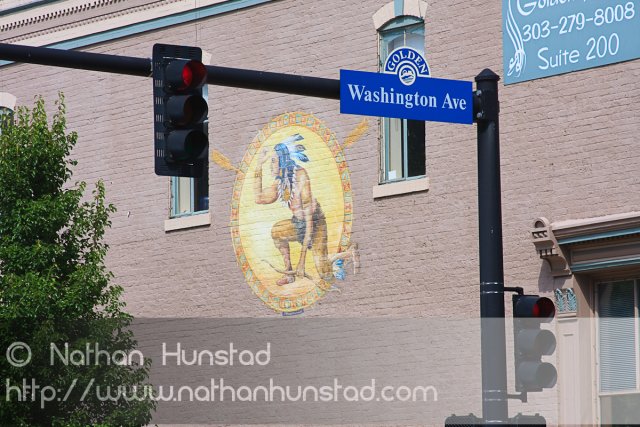 A mural on a building in Golden, CO